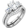 14k White Gold 1/4 CTW Diamond Band, Size 7