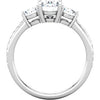 14k White Gold 1/4 CTW Diamond Band, Size 7