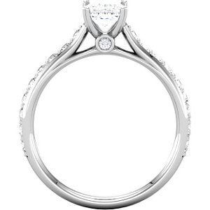 14k White Gold 1/3 CTW Diamond Band, Size 7