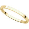 14k Yellow Gold 1.5mm Flat Band, Size 7
