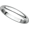 Platinum 2.5mm Comfort Fit Band, Size 5