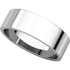 Sterling Silver 6mm Flat Band, Size 10.5