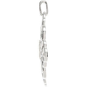 Sterling Silver 1/10 CTW Diamond Pendant
