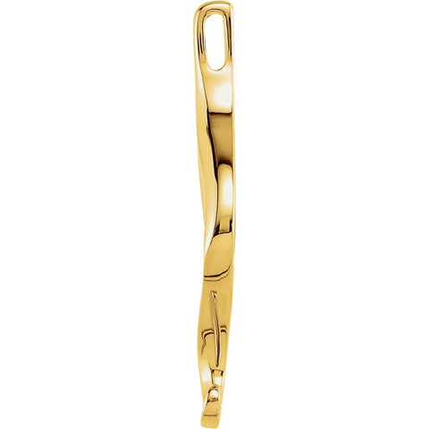 14k Yellow Gold Freeform Pendant Mounting