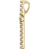 14k Yellow Gold 1/6 CTW Petite Diamond Cross Pendant