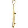 14k Yellow Gold Tab Back Frame Pendant for 1/2 Ounce American Eagle or 1/2 Ounce South African Rand Coin