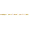 14k White Gold 5.7mm Double Link Charm 7.25" Bracelet