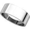 Sterling Silver 7mm Flat Band, Size 8
