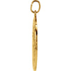 14k Yellow Gold 25mm St. Christopher Medal