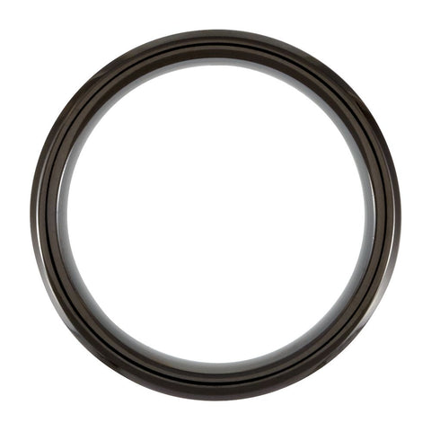 Cobalt 8mm Design Band with Rosewood Inlay Size 11