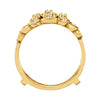 14k Yellow Gold 1/8 CTW Diamond Ring Guard , Size 6