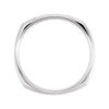 14k White Gold 7mm Beveled Edge Carved Band Size 9