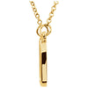 14k Yellow Gold Cushion Square 16" Necklace