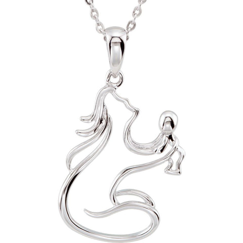 Sterling Silver Sweet Baby 18' Necklace