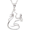 Sterling Silver Sweet Baby 18' Necklace
