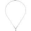 14k White Gold Diamond Necklace