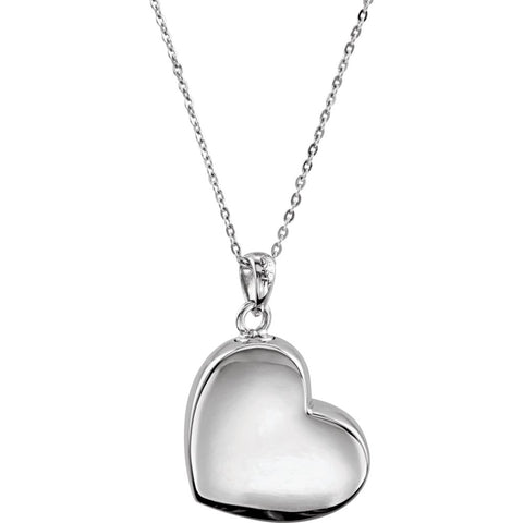 Sterling Silver Handprints Ash Holder Necklace