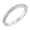 14k White Gold 1/5 ctw. Diamond Band, Size 7