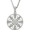 1/8 CTW 18 Inch Diamond Necklace in 14k White Gold