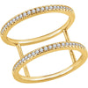 14k Yellow Gold 1/5 ctw. Diamond Ring, Size 7