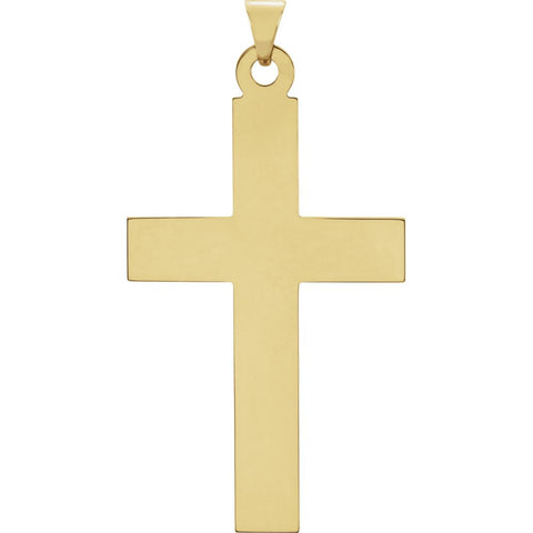 14k Yellow Gold Cross Pendant