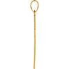 14k Yellow Gold 22x14mm Cross Pendant with Design