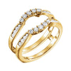 14k Yellow Gold 1/2 ctw. Diamond Ring Guard, Size 7