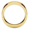 14k Yellow Gold 10mm Flat Comfort Fit Band, Size 7.5