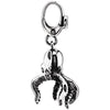 Sterling Silver 30x15mm Octopus Charm
