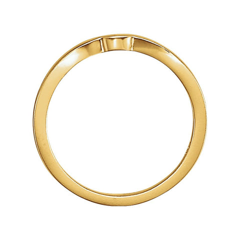 14k Yellow Gold #1 Band for Tulipset® Ring, Size 6