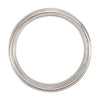 Cobalt 6mm Satin Finished Ridged Band Size 14