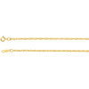 1.5 mm Lasered Titan Gold Rope Chain in 14k Yellow Gold ( 18-Inch )
