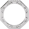 14k White Gold 3/4 CTW Diamond Anniversary Band Size 6.5