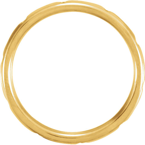 14k Yellow Gold 1/10 CTW Diamond Eternity Band, Size 6
