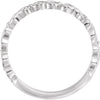 14k White Gold Stackable Ring, Size 6