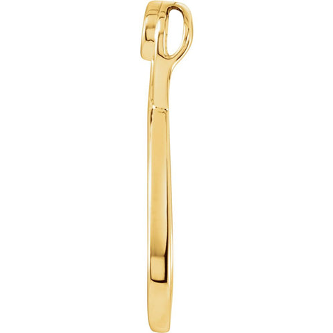 14k Yellow Gold Freeform Pendant