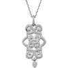 14K Yellow Gold Granulated Design Pendant