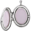 Sterling Silver Oval Mom Locket with Color