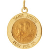 15.00 mm St. Joseph Medal in 14K Yellow Gold