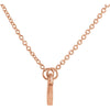 14k Rose Gold .03 CTW Diamond Heart 16" Necklace