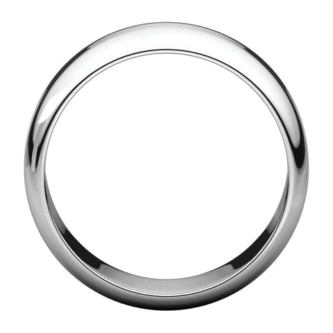 Sterling Silver 8mm Half Round Band, Size 7