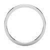10k White Gold 2.5mm Flat Band, Size 6
