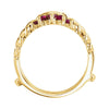14k Yellow Gold Ring Guard, Size 7