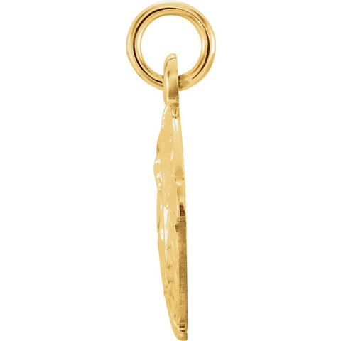 14k Yellow Gold 12x9mm Scapular Medal
