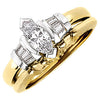 Wedding Band for Matching Engagement Ring in 14k Yellow Gold ( Size 6 )