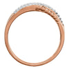 14k Rose Gold 1/6 CTW Diamond Ring, Size 7