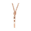14k Rose Gold Graduated Heart 17.5" Necklace
