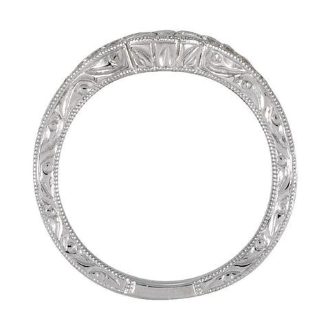 14k White Gold 1/6 CTW Diamond Band, Size 6