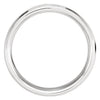 Platinum 6mm Beveled Edge Band Size 10.00