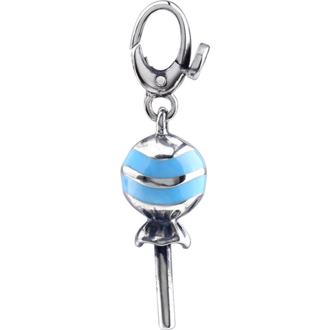 Sterling Silver Enamel Lollipop Charm